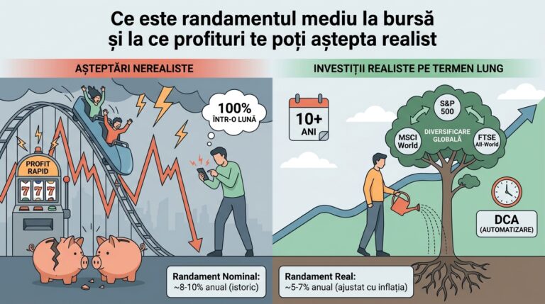Care este randamentul mediu la bursă și la ce profituri te poți aștepta realist