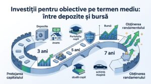 Investiții pentru obiective pe termen mediu: între depozite și bursă
